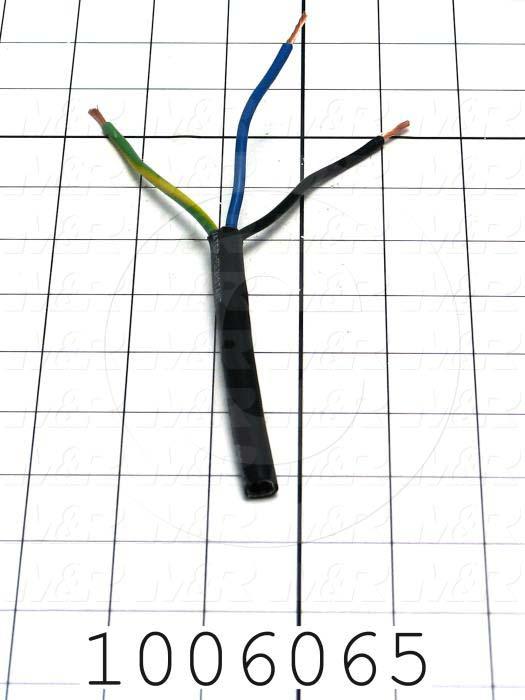 Bulk Cable, 3 Conductors, 14AWG, Black