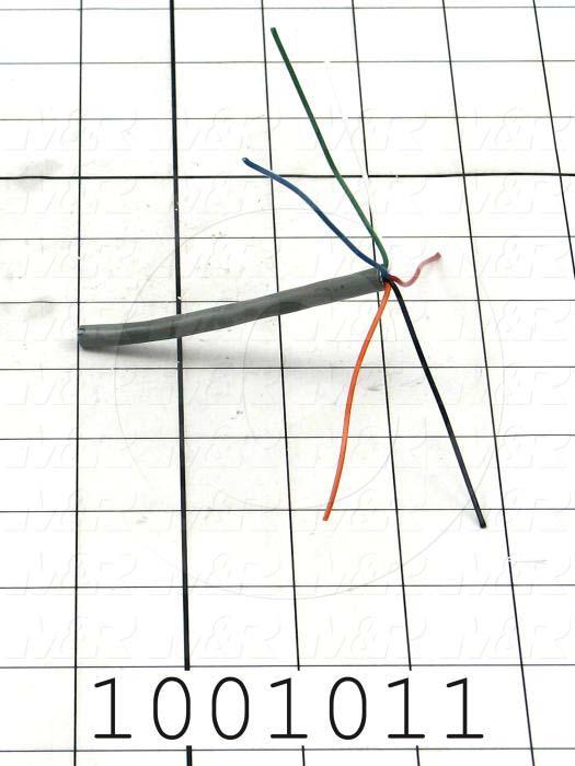 Bulk Cable, 6 Conductors, 22AWG, Shielded, PVC