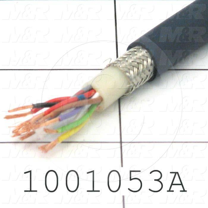 Bulk Cable, High-Flex, 12 Conductors, 24AWG, Shielded, PVC