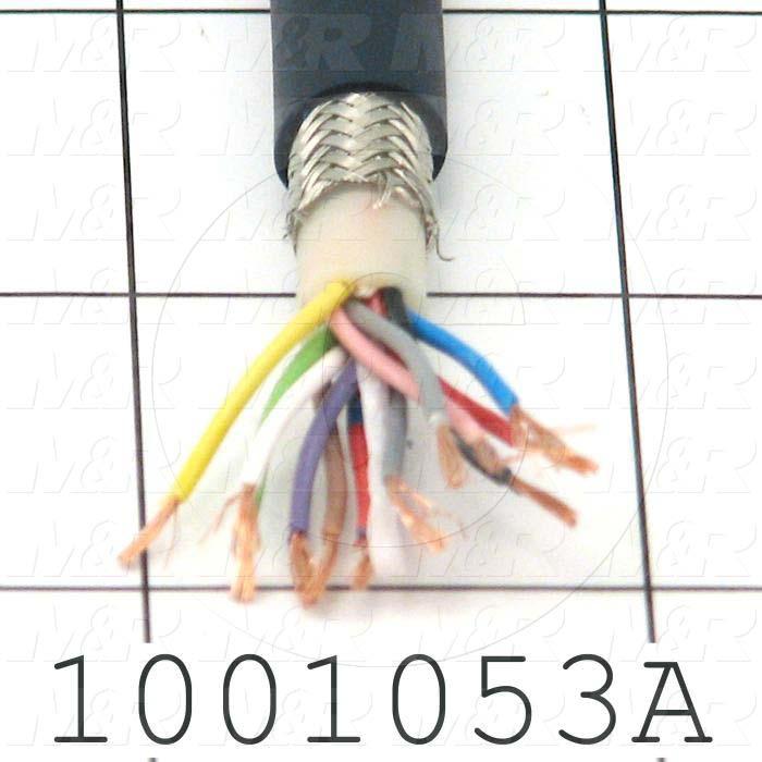 Bulk Cable, High-Flex, 12 Conductors, 24AWG, Shielded, PVC