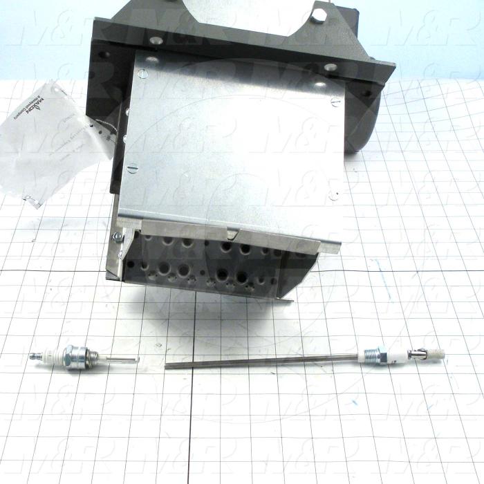 Burner, 6", 400K BTU, With Motor, With Spark Plug, With Flame Rod