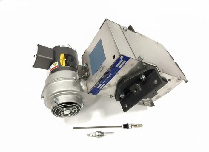 Burner, 6", 400K BTU, With Motor, Without Spark Plug, Without Flame Rod