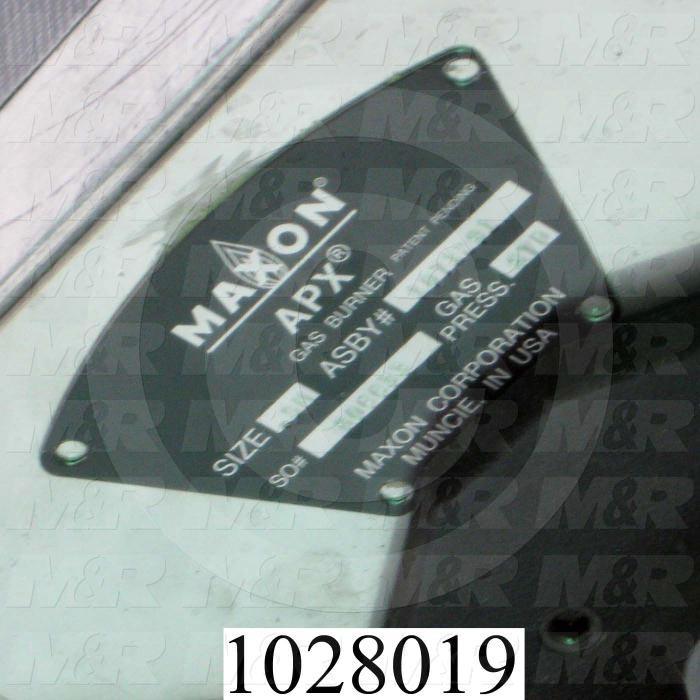 Burner, 6", 400K BTU, With Spark Plug, With Flame Rod