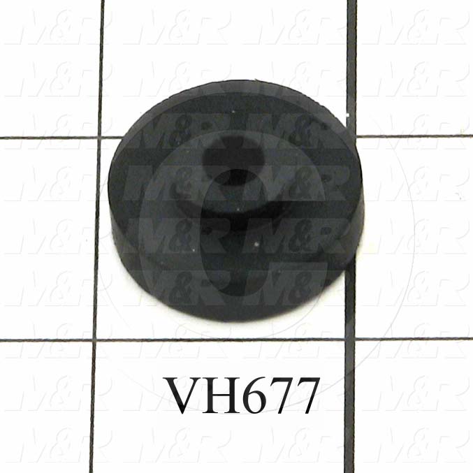 Bushings, 0.25" Bore Size, 1 in. Outside Diameter, 0.25" Height, Rubber Material