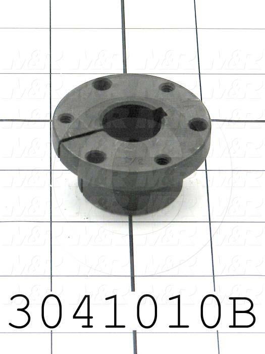 Bushings, Q-D  JA Type, 0.75" Bore Size, 3/16"x3/32" Keyseat, 2.00 in. Outside Diameter, 1 in. Height, Steel Material