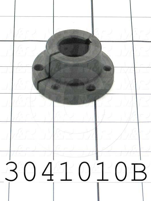 Bushings, Q-D  JA Type, 0.75" Bore Size, 3/16"x3/32" Keyseat, 2.00 in. Outside Diameter, 1 in. Height, Steel Material