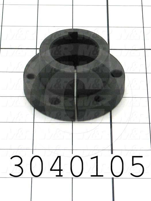 Bushings, Q-D SH Type, 1.25" Bore Size, 1/4" X 1/8" Keyseat, 2.687" Outside Diameter, 1.25" Height, Steel Material