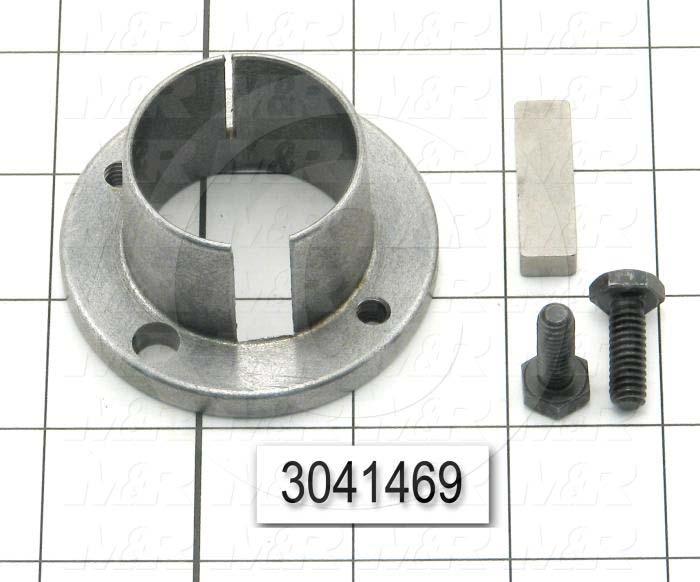 Bushings, Q-D SH Type, 1.44" Bore Size, 5/16"x3/32" Keyseat, 2.50 in. Outside Diameter, 1.25" Height, Steel Material