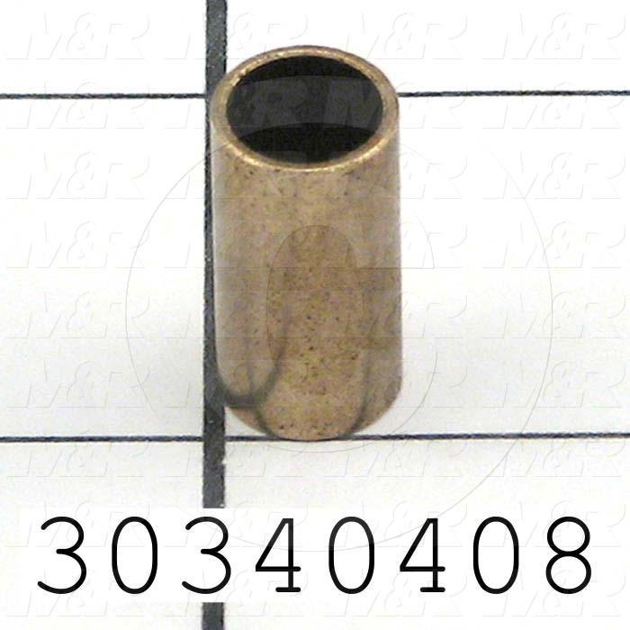 Bushings, Sleeve Type Type, 5/16" Bore Size, 0.38 in. Outside Diameter, 0.75" Height, Bronze Material