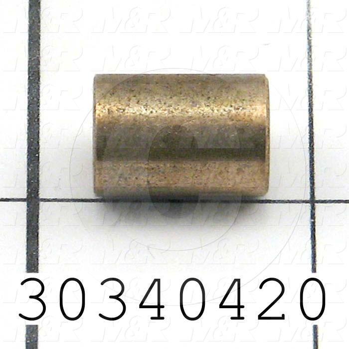 Bushings, Sleeve Type Type, 5/16" Bore Size, 0.438 in. Outside Diameter, Bronze Material