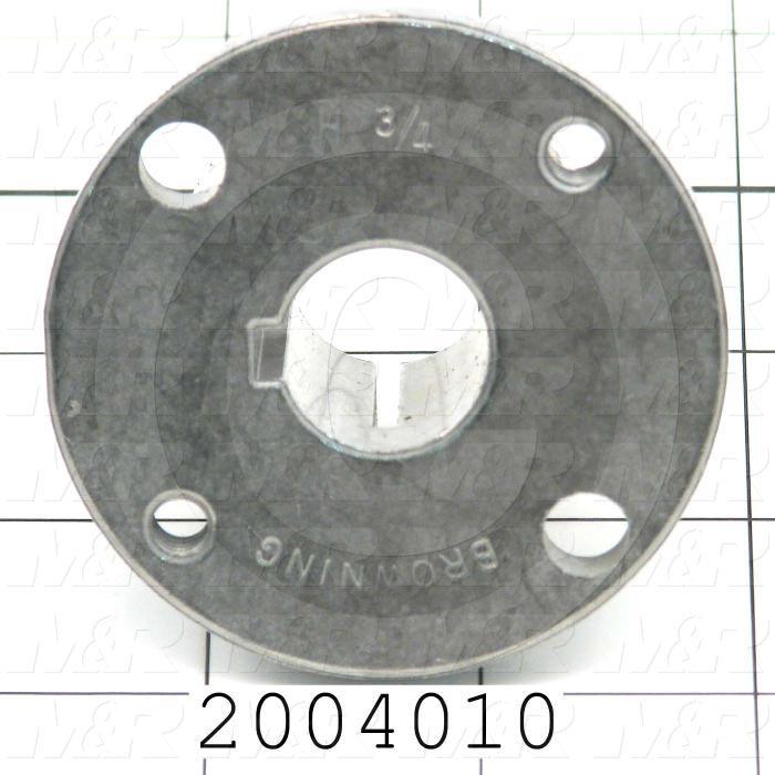 2004010 Bushings, Split Taper H Type, 0.75" Bore Size, 1/8"x1/16" Keyseat, 2.50 in. Outside