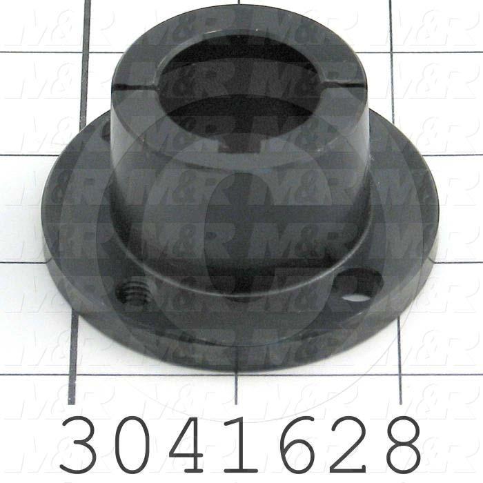 Bushings, Split Taper H Type, 1.00" Bore Size, 1/4" X 1/8" Keyseat, 2.50 in. Outside Diameter, 1 in. Height, Steel Material