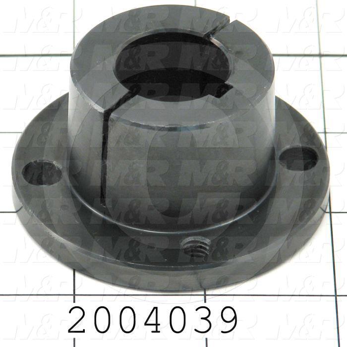 Bushings, Split Taper H Type, 7/8 in. Bore Size, 3/16"x3/32" Keyseat, 2.50 in. Outside Diameter, 1.25" Height, Steel Material