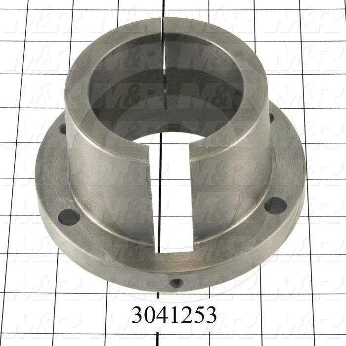 Bushings, Split Taper R-1 Type, 2.94" Bore Size, 3/4" X 3/8" Keyseat, 5.380" Outside Diameter, 2.88" Height, Steel Material