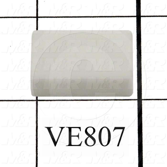 Button, Rectangular, White, Use For Pushbutton AML51 Series