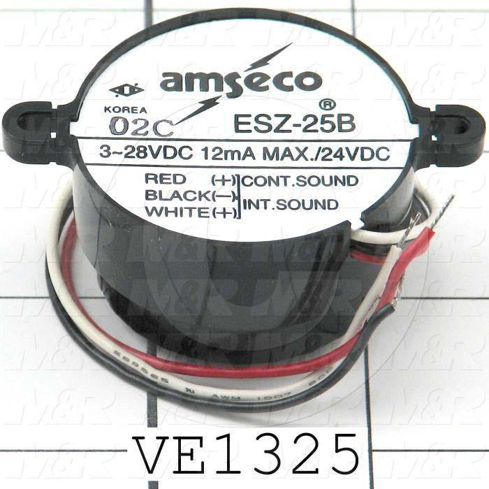 Buzzers, 3-28VDC, 20mA, 68 (dBA/2ft), Dual Tone