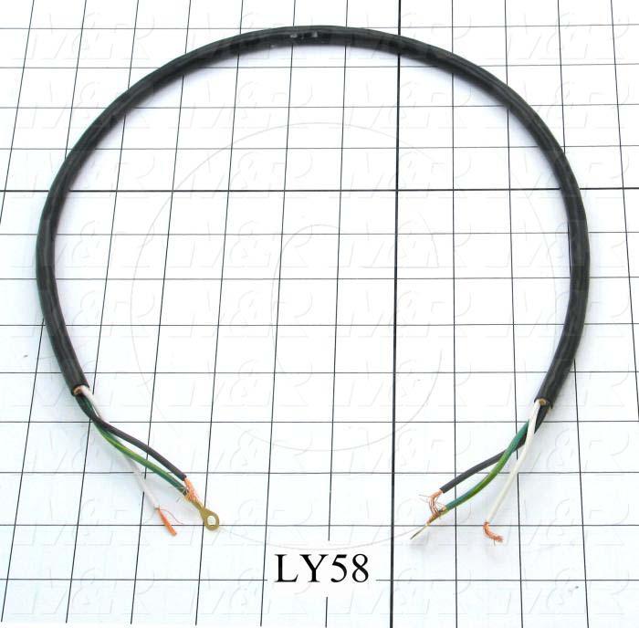 Cable Assembly, 22", 3 Conductors, 18AWG, PWC, MAIN BOARD