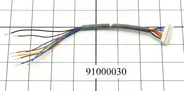 Cable Assembly, Control Board to PLC, 8.00", 9 Conductors, 24AWG, 9-Pin, MAIN BOARD, For Exposure System