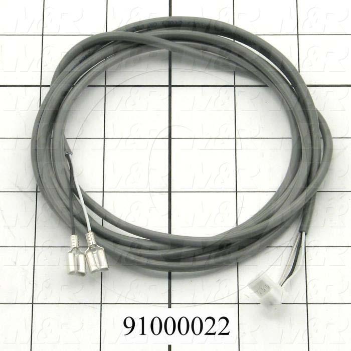 Cable Assembly, Control Cable, 74", 3 Conductors, 24AWG, 3-Pin MTA Connector, MAIN BOARD