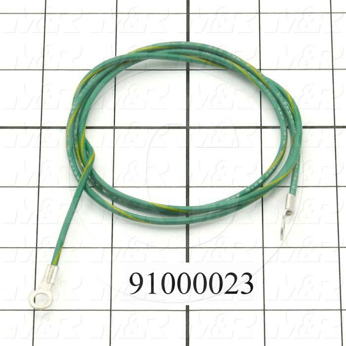 Cable Assembly, Ground Cable, 40", 1 Conductors, 16AWG, PWC, MAIN BOARD, Ring Terminal