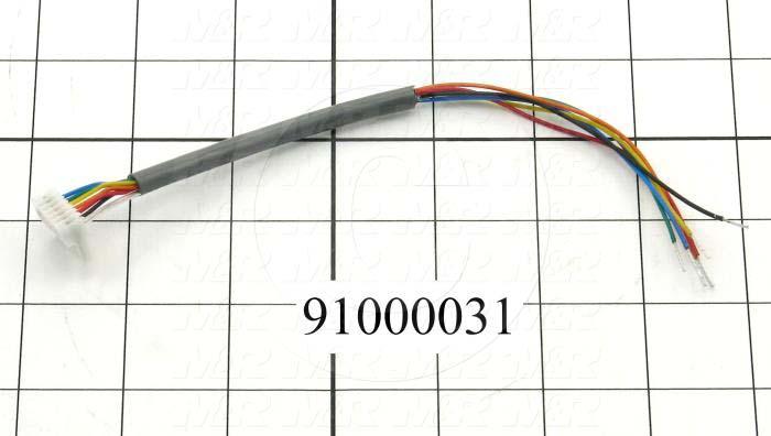 Cable Assembly, PLC to Control Board, 8.00", 7 Conductors, 24AWG, 7-Pin, MAIN BOARD, For Exposure System