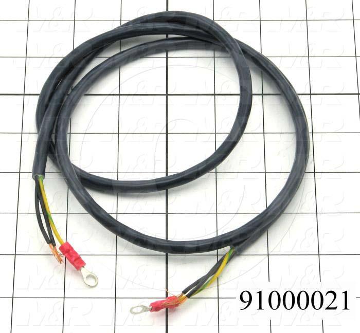 Cable Assembly, Power Cable, 48", 3 Conductors, 20AWG, PWC, MAIN BOARD