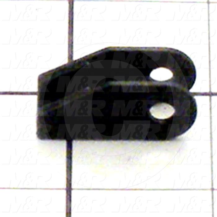Cable Carriers & Accessories, Bracket, 0.47" Width, One Set-W/bore & W/Pin, Plastic Material