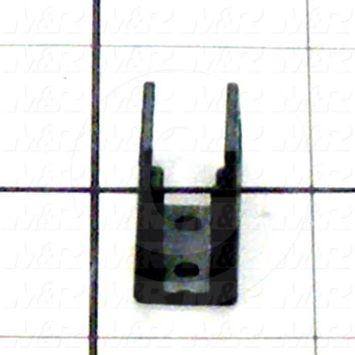 Cable Carriers & Accessories, Bracket, 0.47" Width, One Set-W/bore & W/Pin, Plastic Material