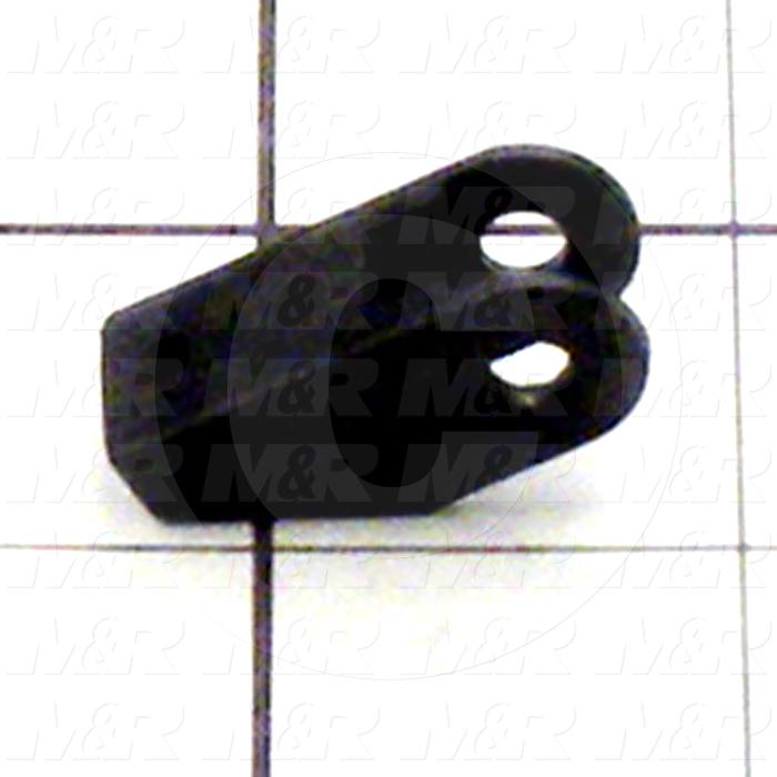 Cable Carriers & Accessories, Bracket, 0.47" Width, One Set-W/bore & W/Pin, Plastic Material