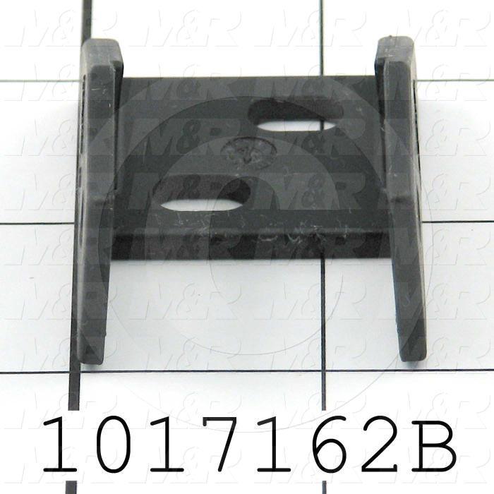 Cable Carriers & Accessories, Bracket, 1.30" Width, One Piece Bracket W/Hole, Plastic Material