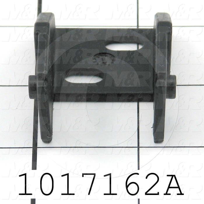 Cable Carriers & Accessories, Bracket, 1.30" Width, One Set-W/bore & W/Pin, Plastic Material