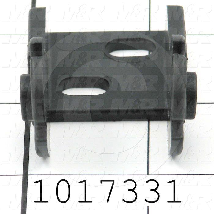 Cable Carriers & Accessories, Bracket, 1.44 in. Width, One Piece Bracket W/Pin, Plastic Material