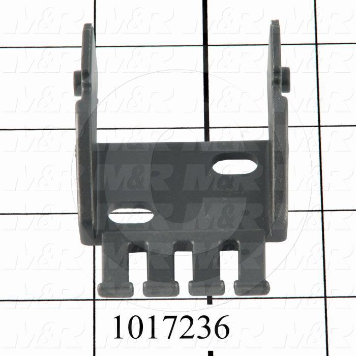 Cable Carriers & Accessories, Bracket, 1.82" Width, One Piece Bracket W/Pin & Tiewrap Plate, Plastic Material