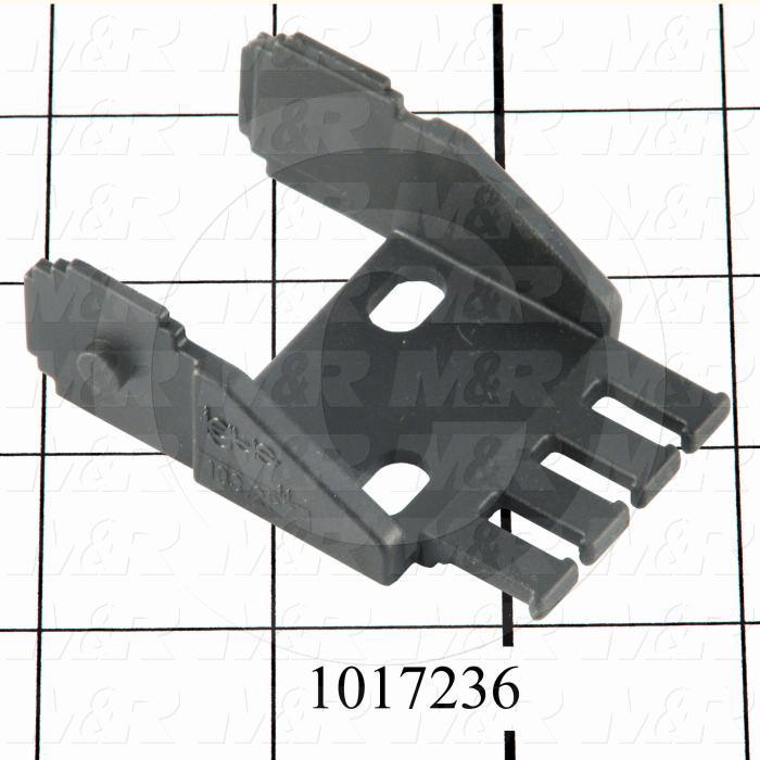 Cable Carriers & Accessories, Bracket, 1.82" Width, One Piece Bracket W/Pin & Tiewrap Plate, Plastic Material