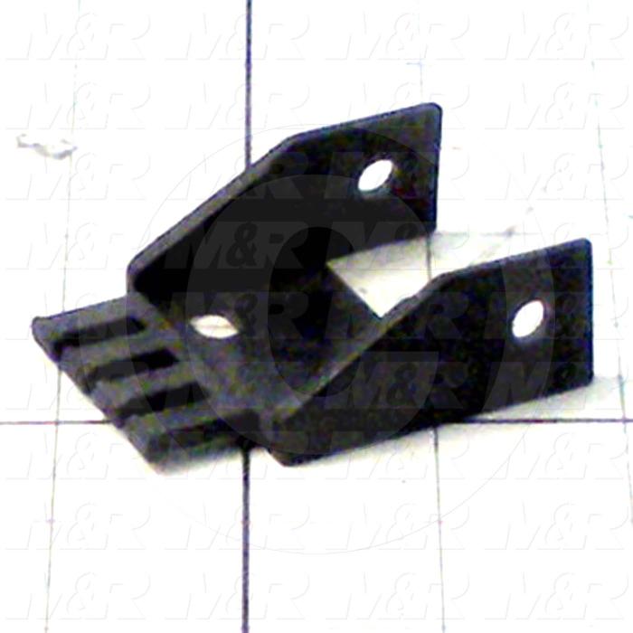 Cable Carriers & Accessories, Bracket, 1.95" Width, One Piece Bracket W/Hole & Tiewrap Plate, Plastic Material