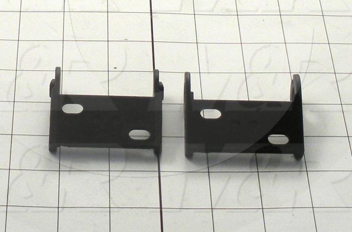 Cable Carriers & Accessories, Bracket, 2.38 in. Width, One Set-W/bore & W/Pin, Plastic Material