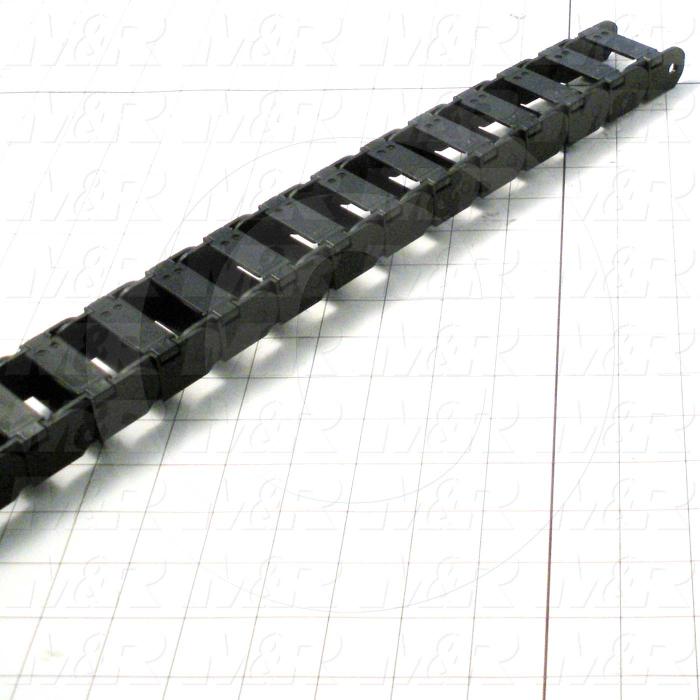 Cable Carriers & Accessories, Energy Chain, 1.94" Width, Bending Radius 1.50", Plastic Material