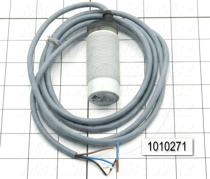 Capacitive Proximity Switch, Round, 30mm Diameter, 25mm Sensing Range, NO+NC, 2m Cable, 20-250VAC