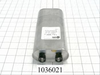 Capacitor, 1.4MFD, 3000VAC, 4-blade Quick-connect Insulated Terminals