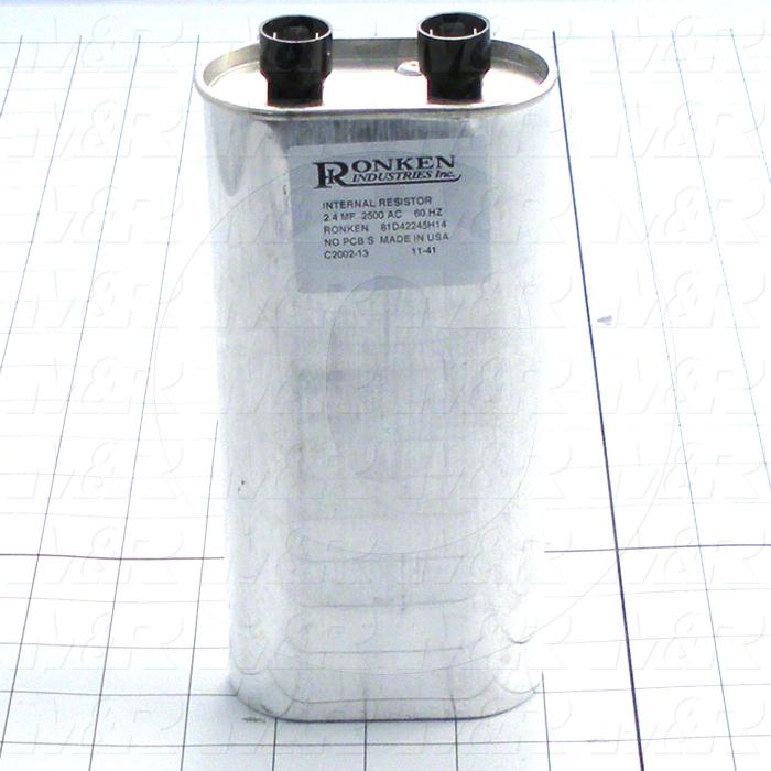 Capacitor, 2.4MFD, 2500VAC