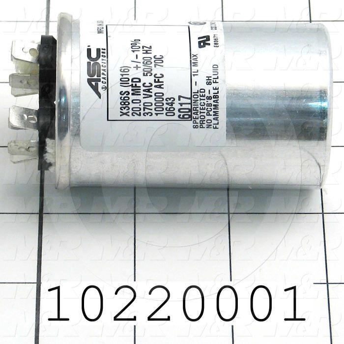 Capacitor, 20MF, 370VAC