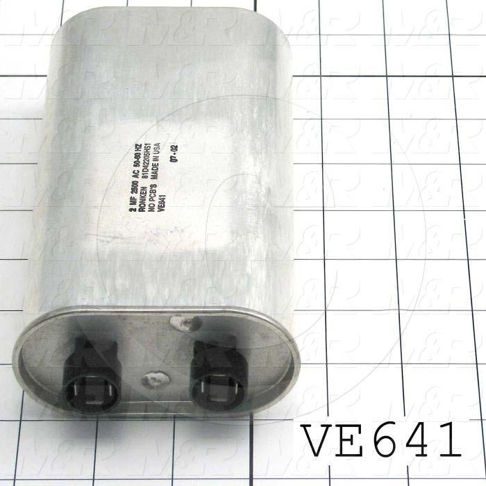 Capacitor, 2MFD, 2500VAC