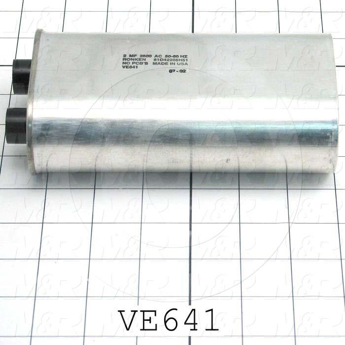 Capacitor, 2MFD, 2500VAC