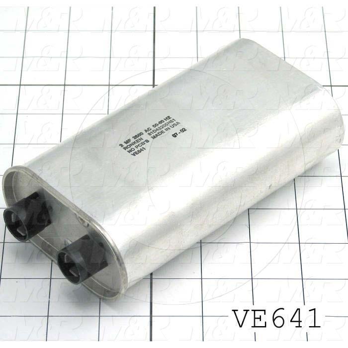 Capacitor, 2MFD, 2500VAC