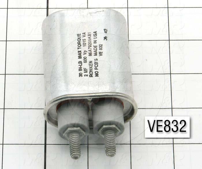 Capacitor, 2MFD, 600VAC
