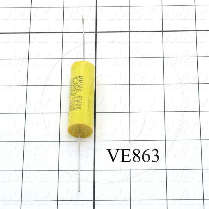 Capacitor, 2MFD, 600VDC