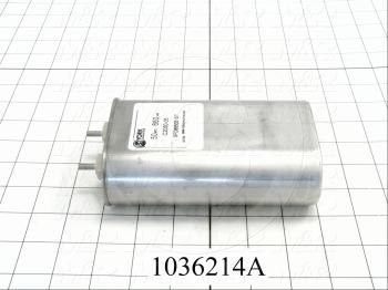 Capacitor, 50MFD, 660VAC, Screw Terminals