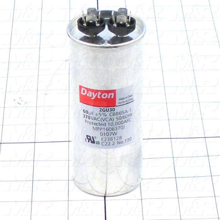 Capacitor, 60MFD, 370VAC