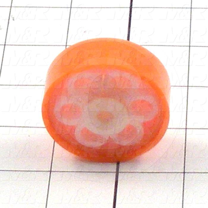 Casters and Wheels, Axle Mounting, 1.88" Wheel Diameter, 0.69" Wheel Width, 0.24" Dia. Axle Hole, ABS Wheel Material