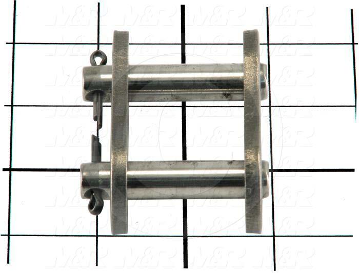 Chain Accessories, Connecting Link, ANSI 60 Chain Standard, Cotter Pins, Single Strand, Steel Material